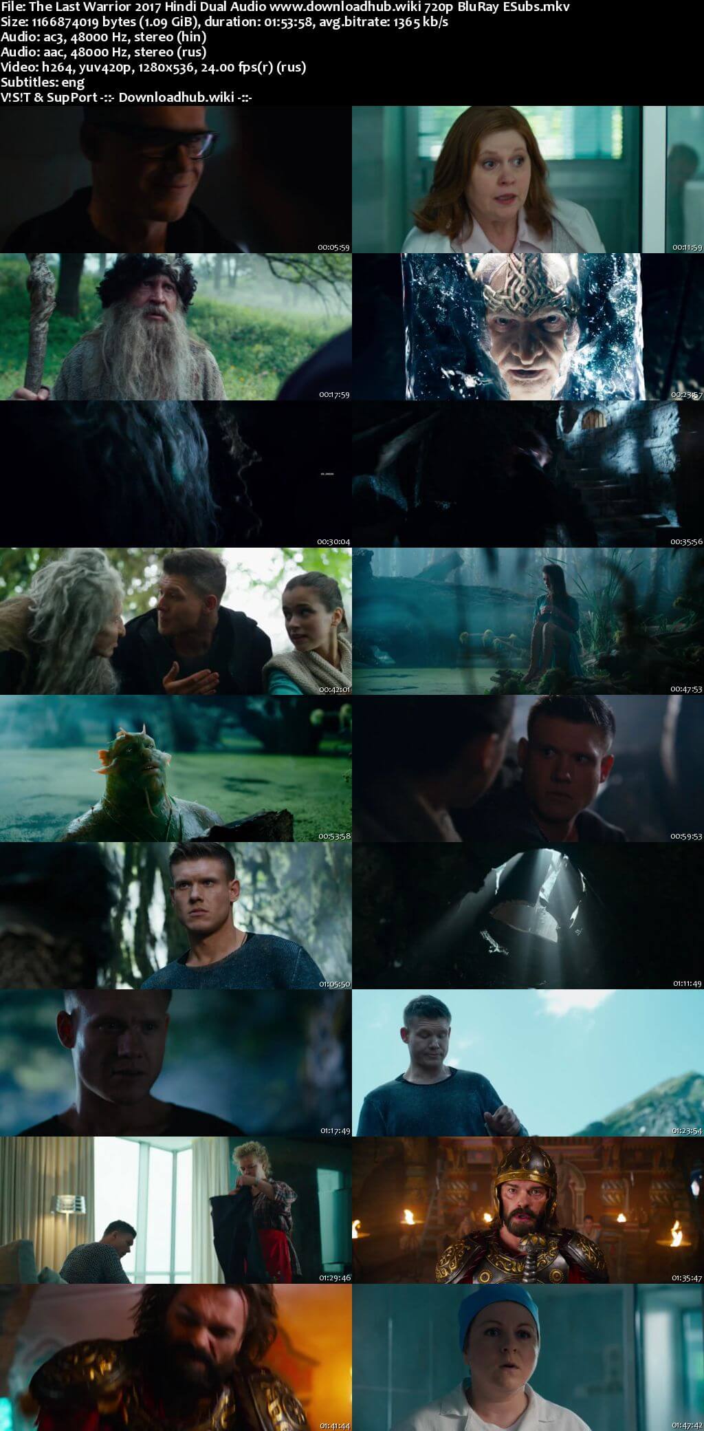 The Last Warrior 2017 Hindi Dual Audio 720p BluRay ESubs