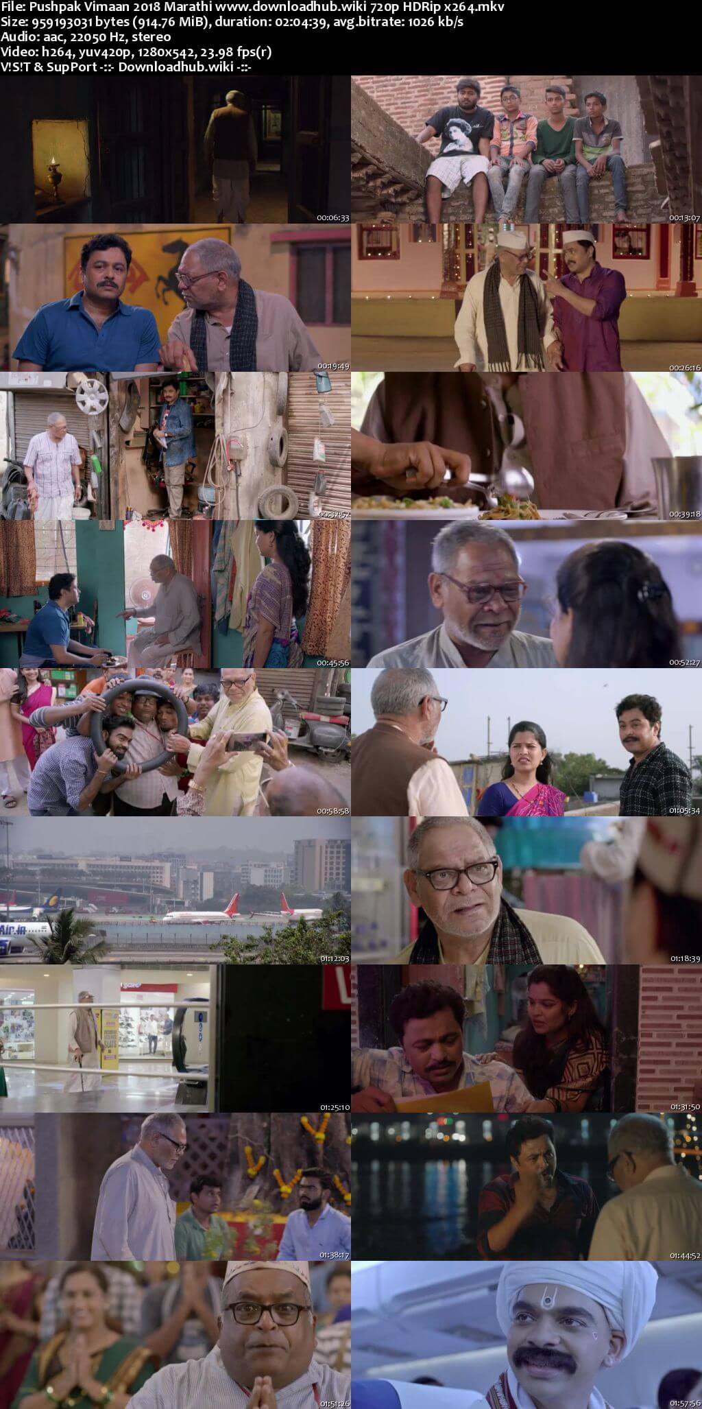 Pushpak Vimaan 2018 Marathi 720p HDRip x264