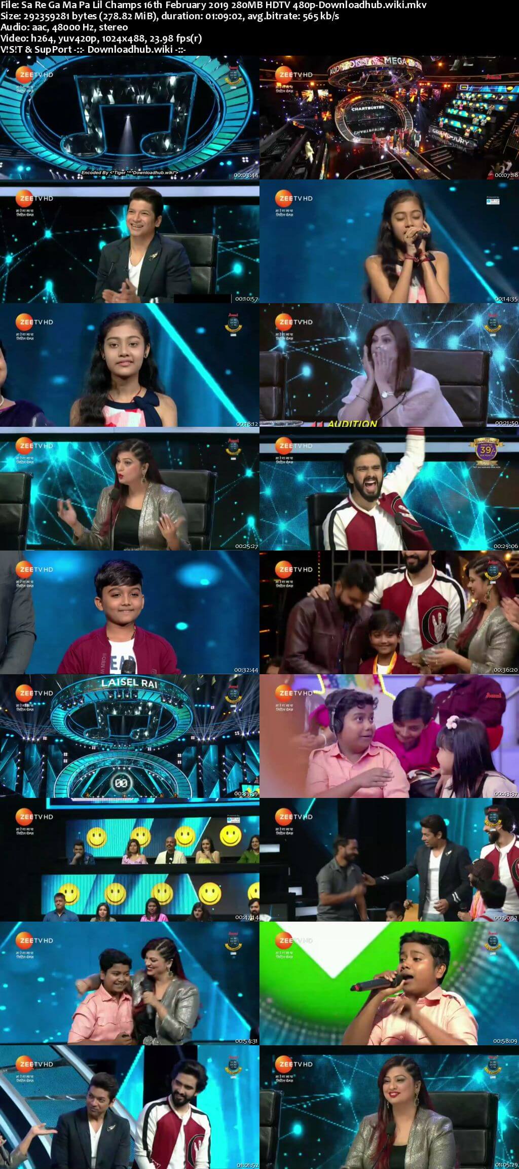Sa Re Ga Ma Pa Lil Champs 16 February 2019 Episode 03 HDTV 480p