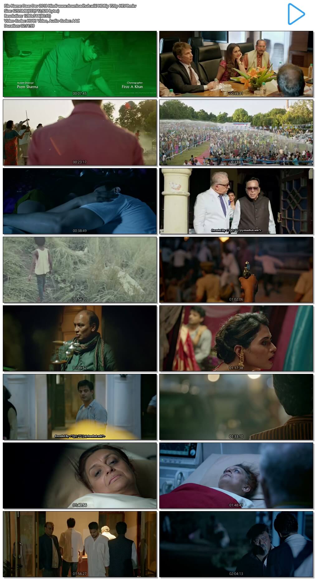 Daas Dev 2018 Hindi 600MB HDRip 720p HEVC