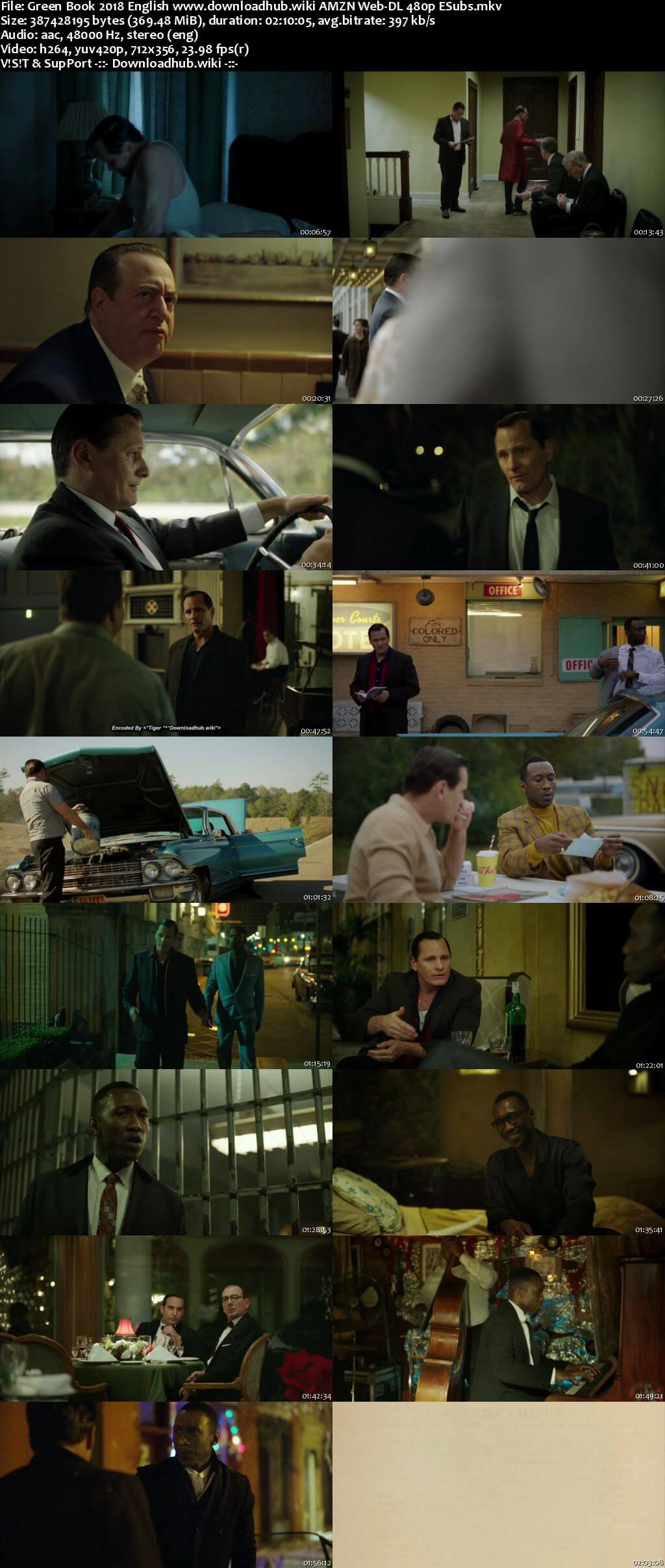 Green Book 2018 English 350MB AMZN Web-DL 480p ESubs