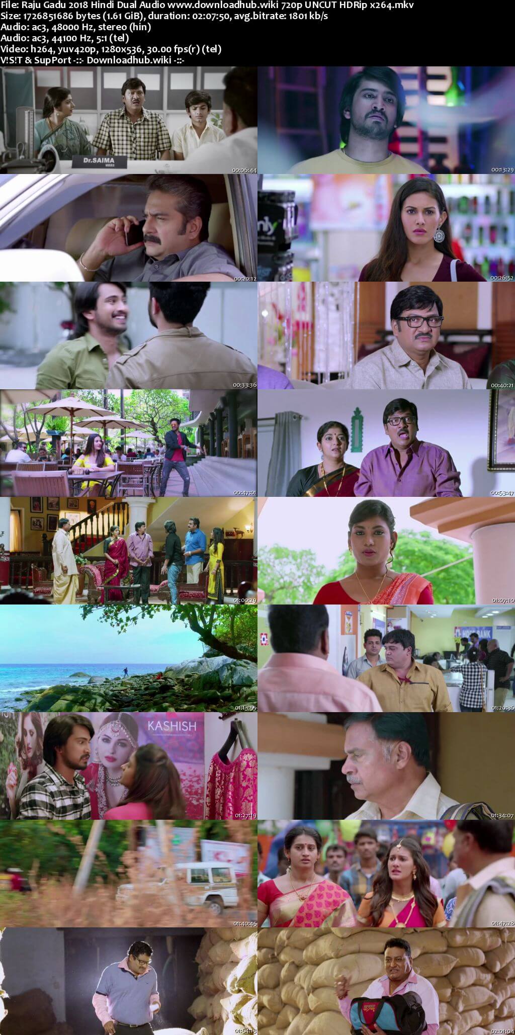 Raju Gadu 2018 Hindi Dual Audio 720p UNCUT HDRip x264