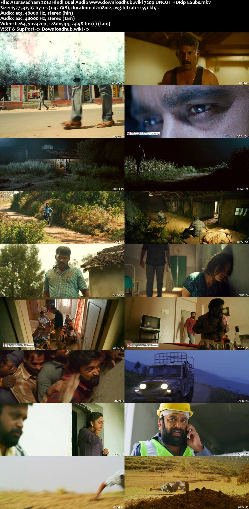 Asuravadham 2018 Hindi Dual Audio 720p UNCUT HDRip ESubs