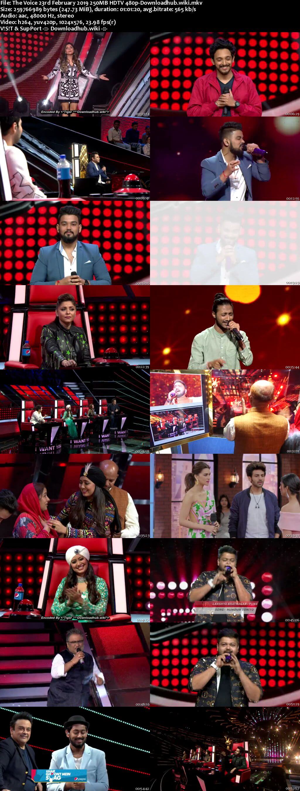 The Voice 23 February 2019 Episode 06 HDTV 480p The Voice 23 February 2019 Episode 06 HDTV 480p