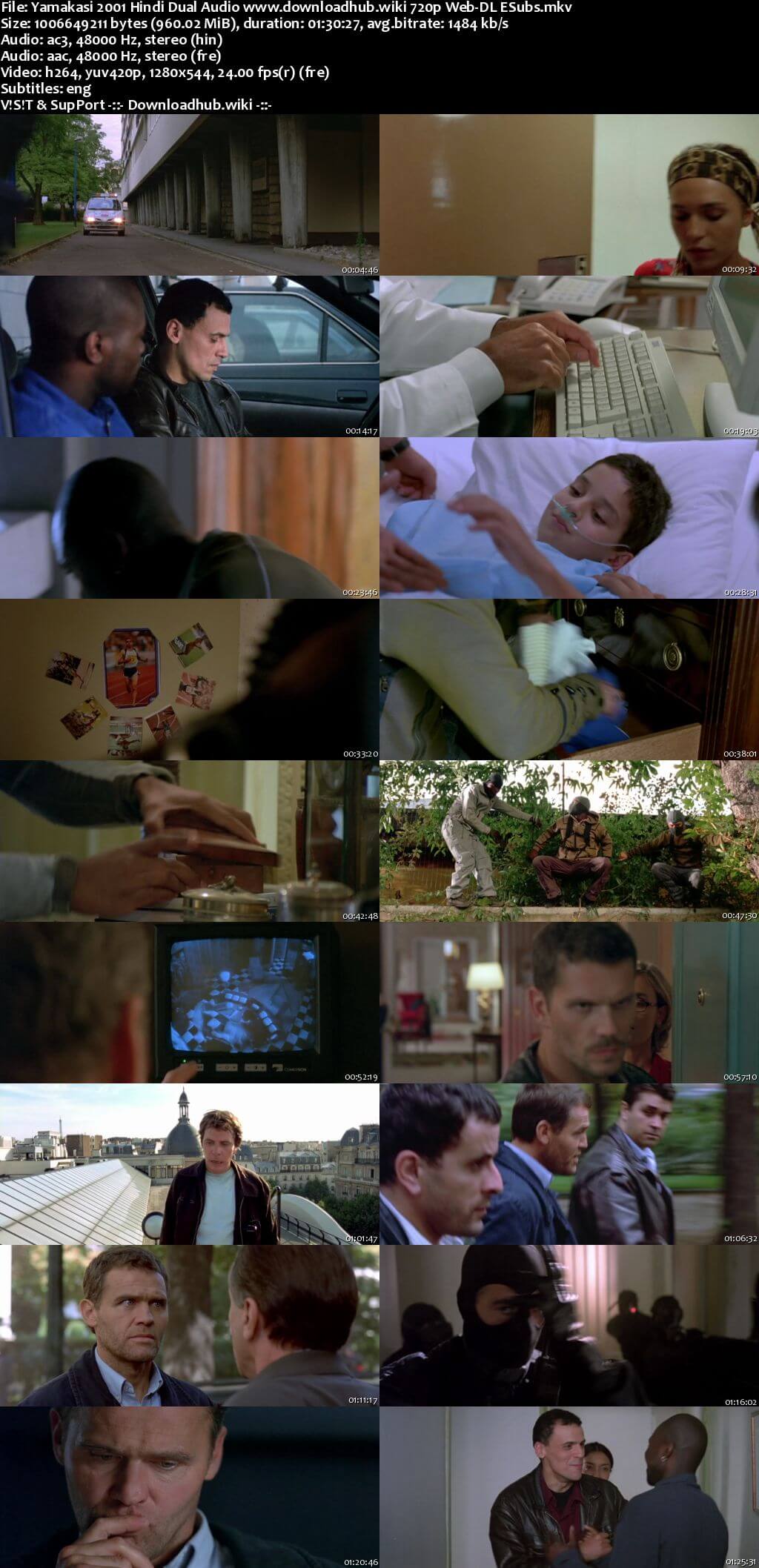 Yamakasi 2001 Hindi Dual Audio 720p Web-DL ESubs