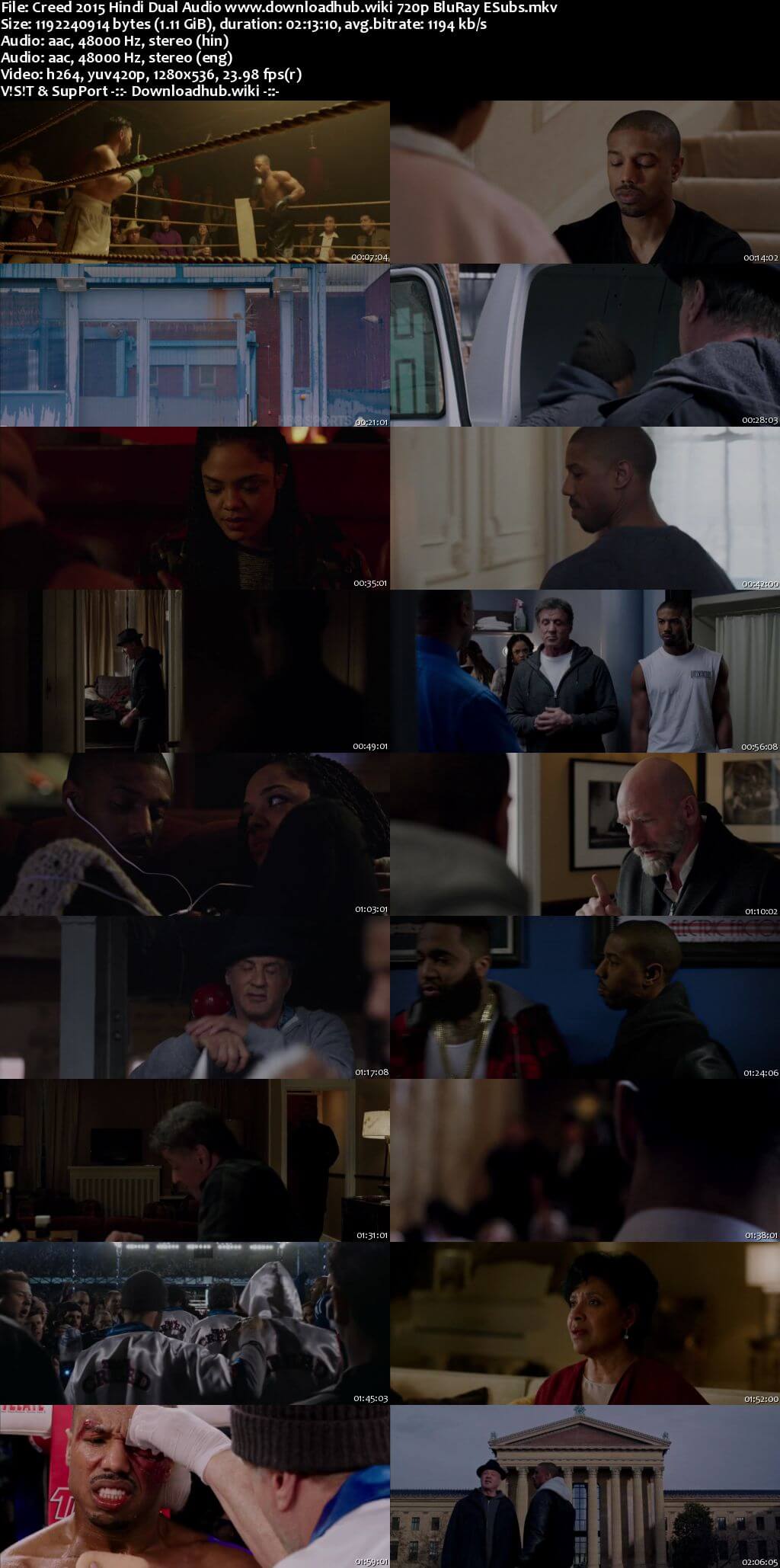 Creed 2015 Hindi Dual Audio 720p BluRay ESubs