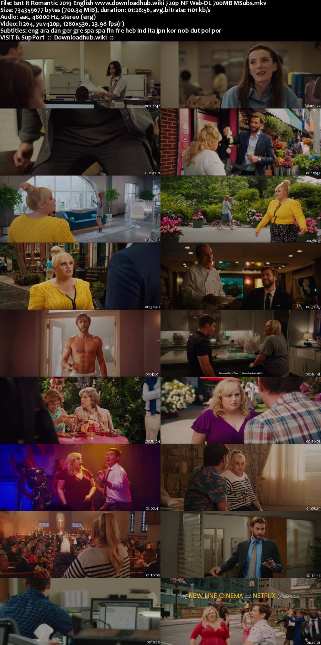 Isnt It Romantic 2019 English 720p NF Web-DL 700MB MSubs