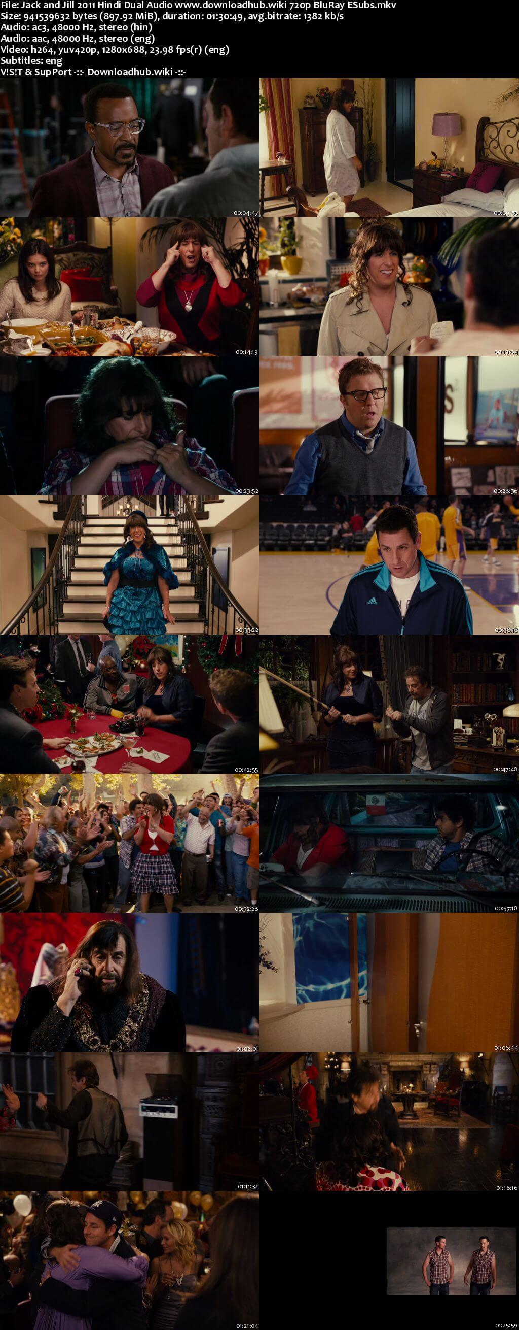 Jack and Jill 2011 Hindi Dual Audio 720p BluRay ESubs Jack and Jill 2011 Hindi Dual Audio 720p BluRay ESubs