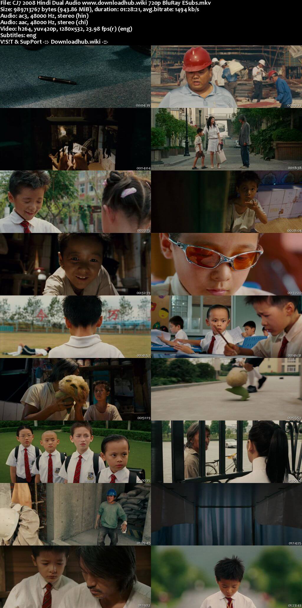 CJ7 2008 Hindi Dual Audio 720p BluRay ESubs CJ7 2008 Hindi Dual Audio 720p BluRay ESubs