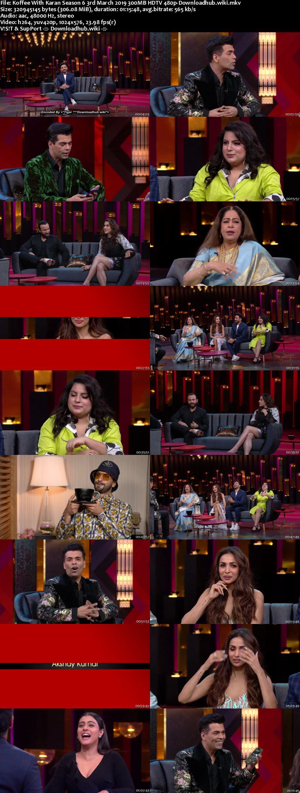 Koffee With Karan 6 03 March 2019 Episode 20 HDTV 480p