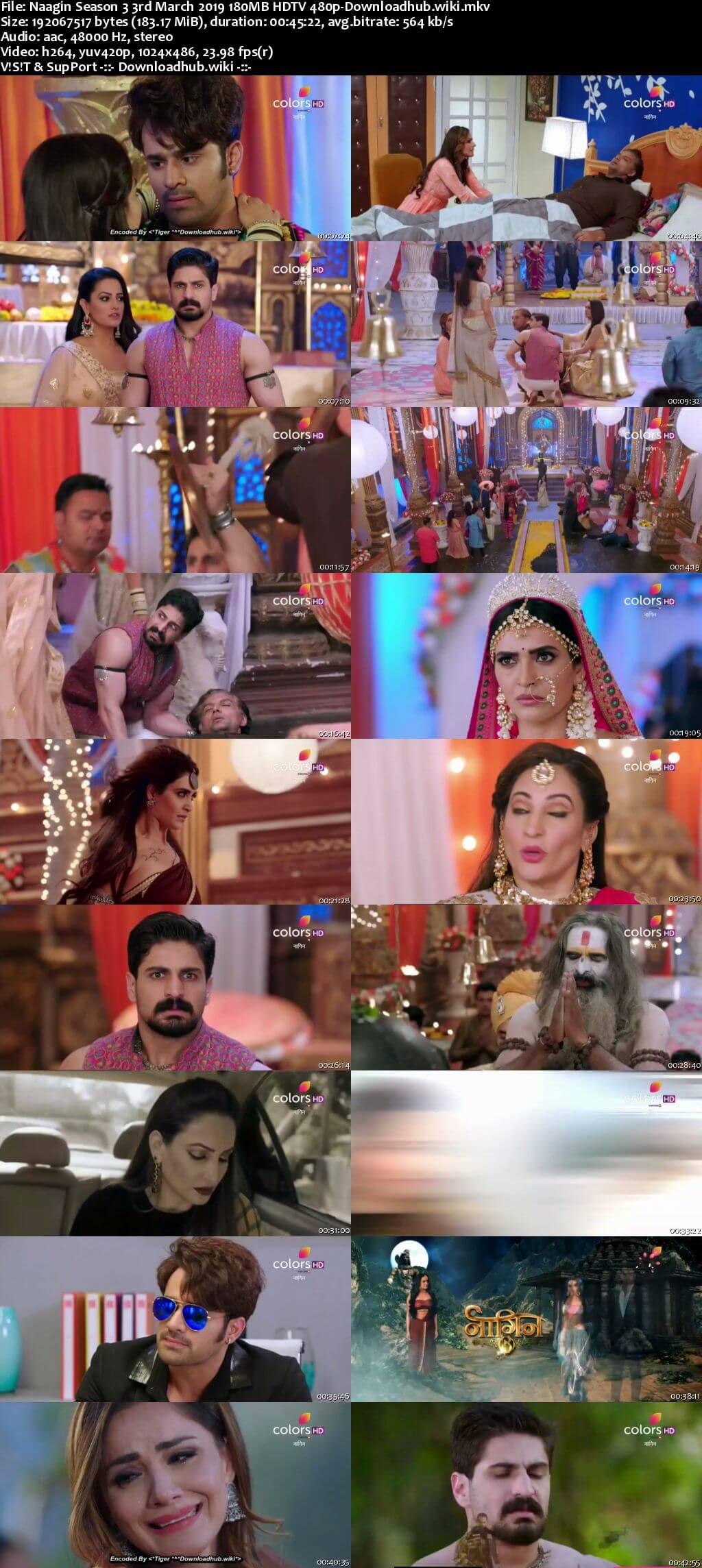 Naagin Season 3 03 March 2019 Episode 77 HDTV 480p