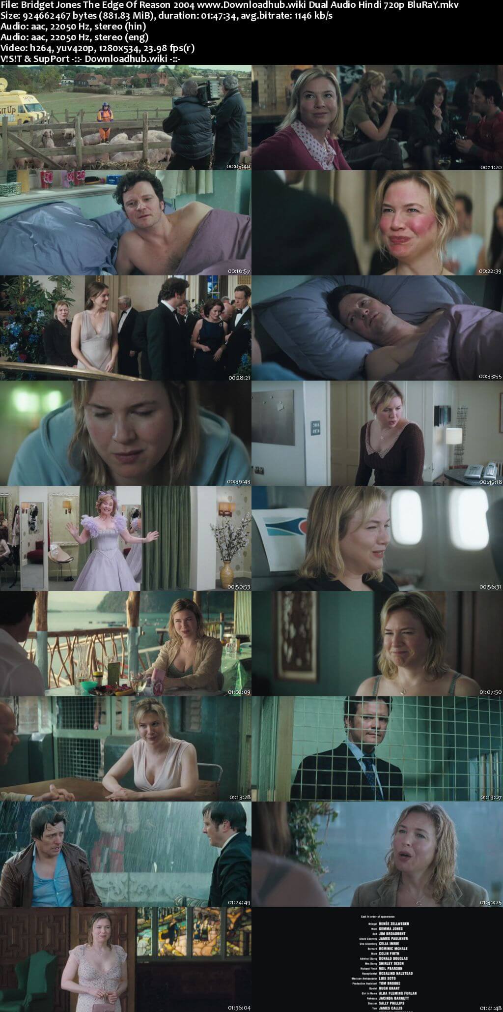 Bridget Jones The Edge of Reason 2004 Hindi Dual Audio 720p BluRay ESubs