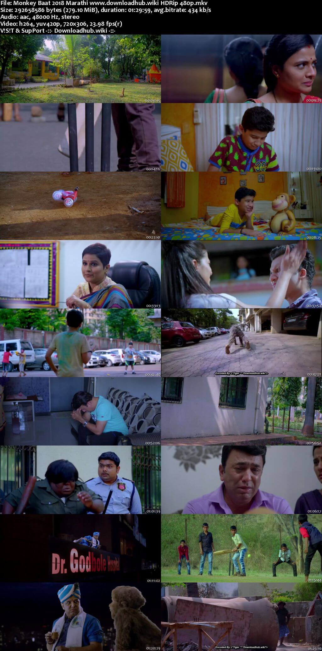 Monkey Baat 2018 Marathi 280MB HDRip 480p