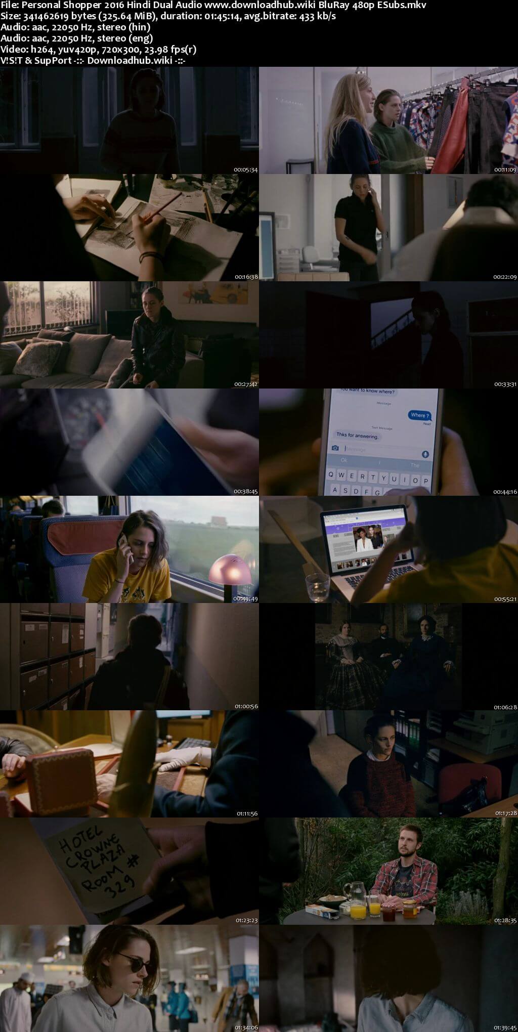 Personal Shopper 2016 Hindi Dual Audio 300MB BluRay 480p ESubs Personal Shopper 2016 Hindi Dual Audio 300MB BluRay 480p ESubs