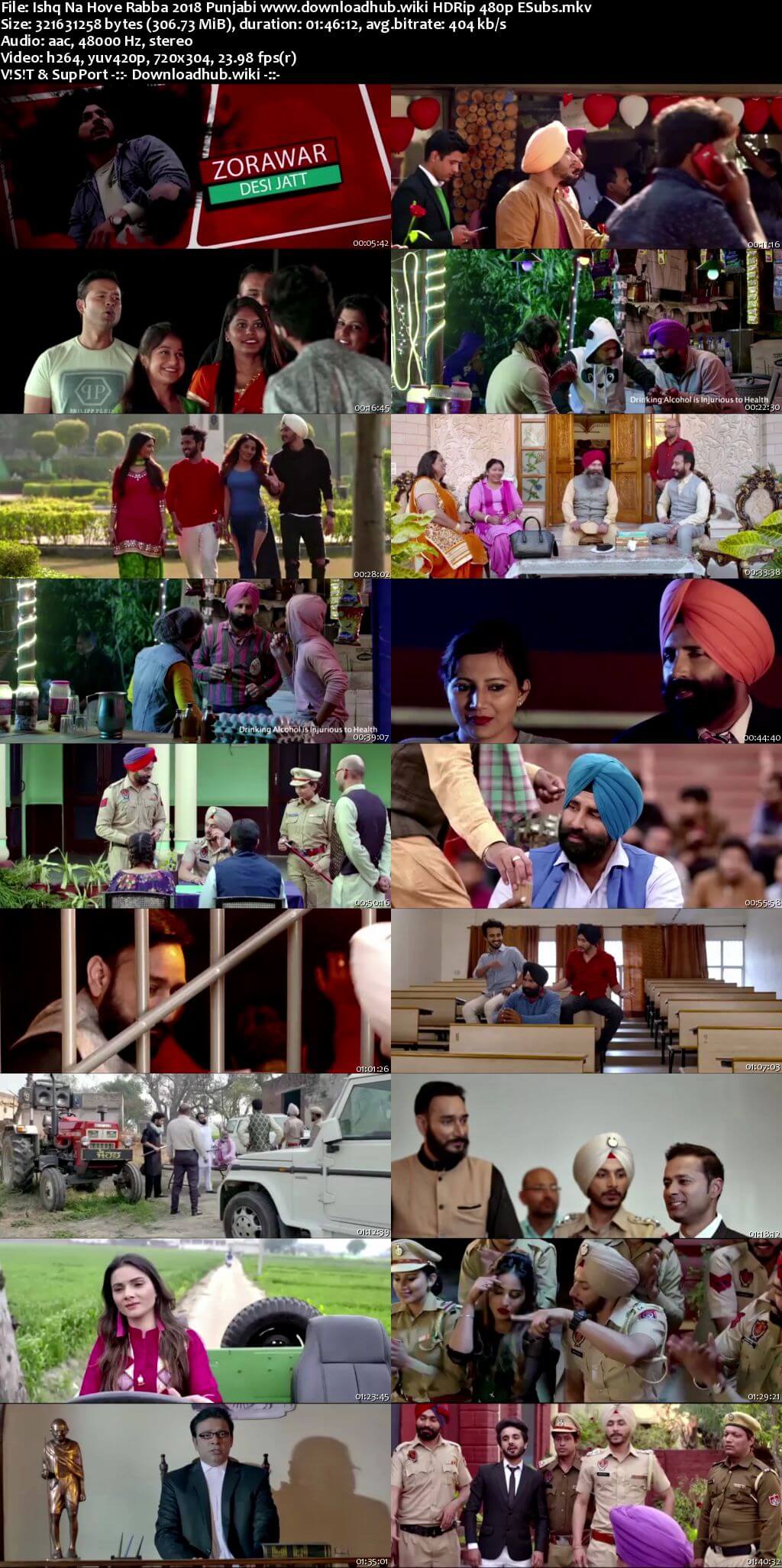 Ishq Na Hove Rabba 2018 Punjabi 300MB HDRip 480p ESubs