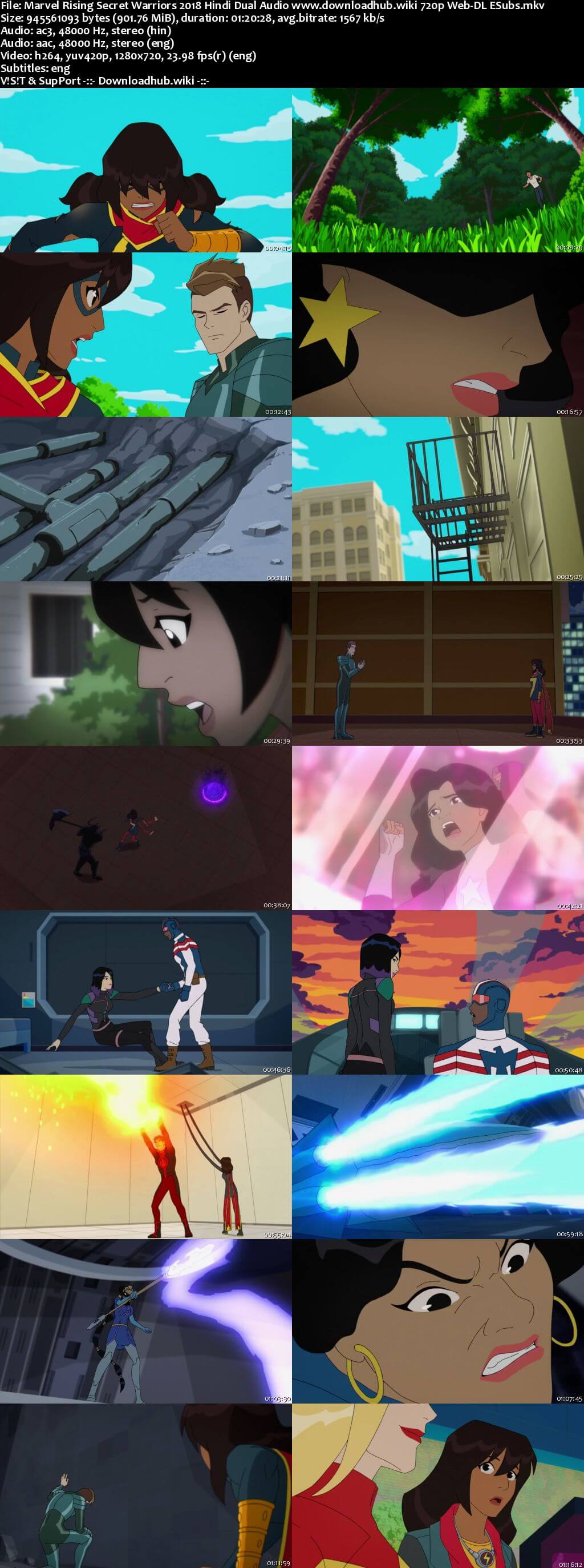 Marvel Rising Secret Warriors 2018 Hindi Dual Audio 720p Web-DL ESubs