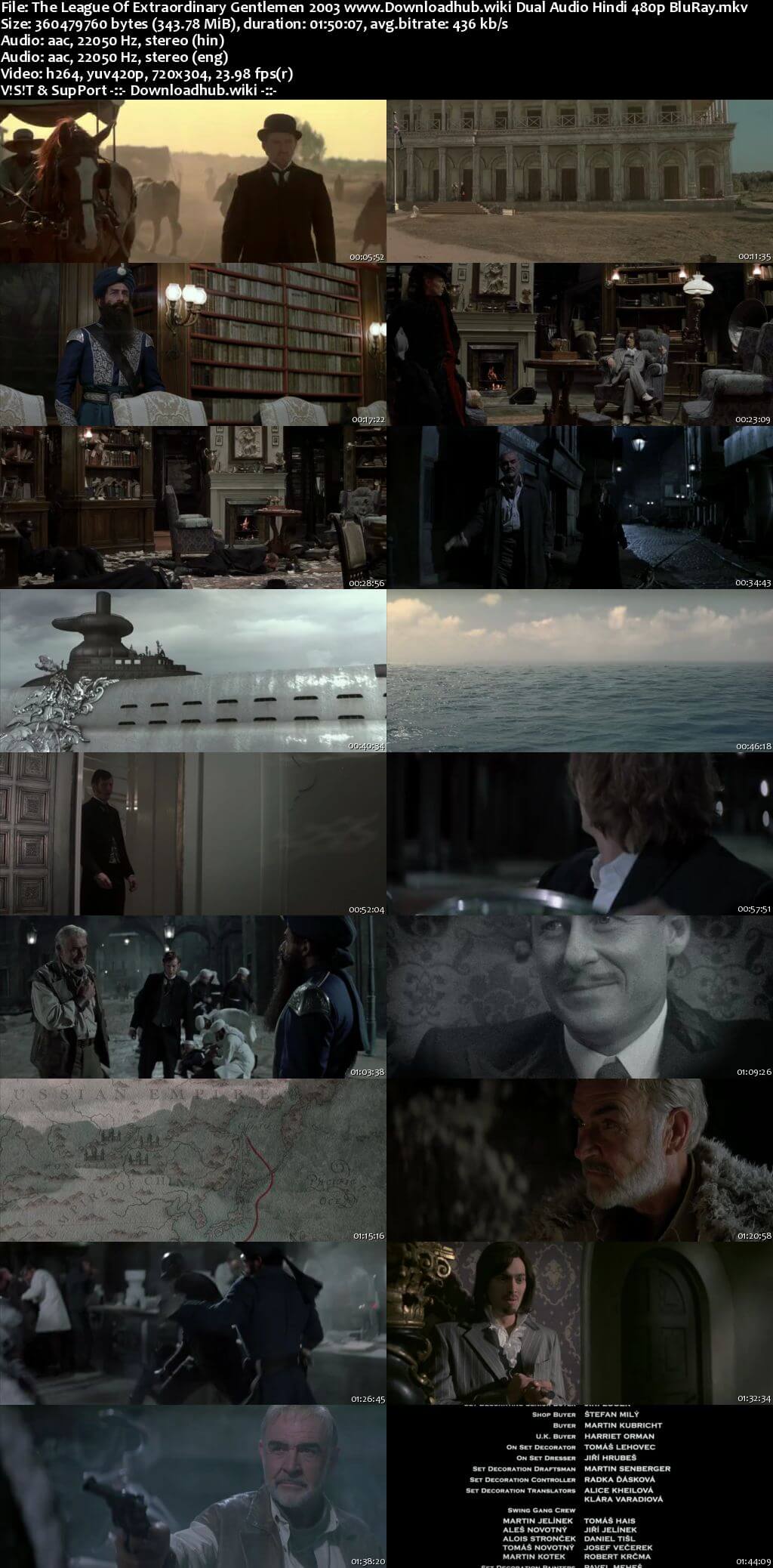 The League of Extraordinary Gentlemen 2003 Hindi Dual Audio 300MB BluRay 480p ESubs The League of Extraordinary Gentlemen 2003 Hindi Dual Audio 300MB BluRay 480p ESubs