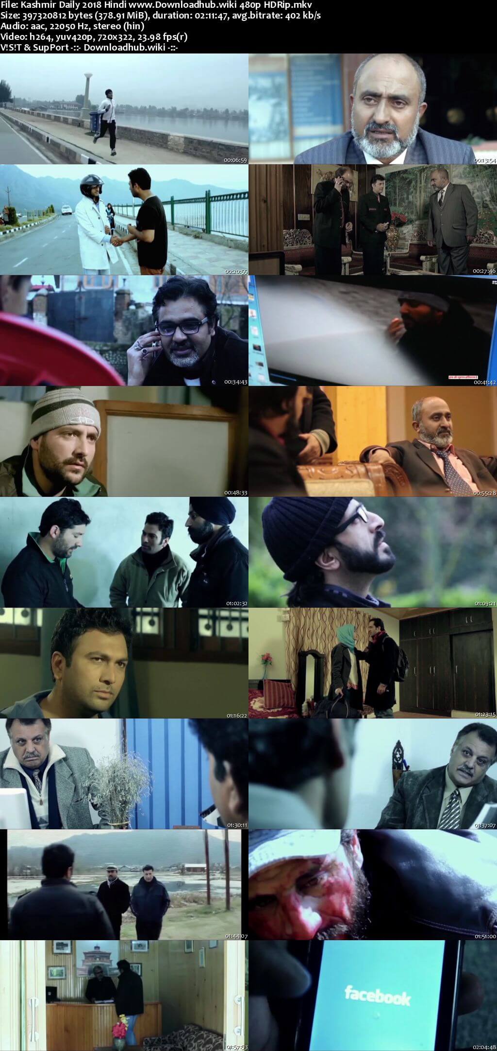 Kashmir Daily 2018 Hindi 350MB HDRip 480p