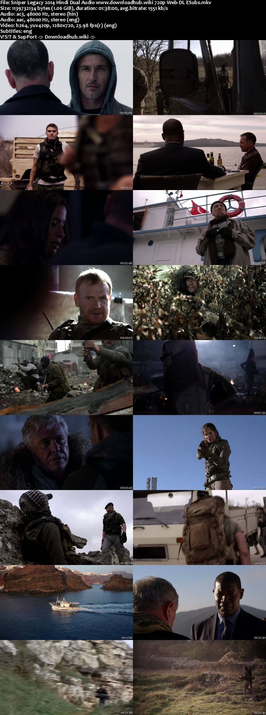 Sniper Legacy 2014 Hindi Dual Audio 720p Web-DL ESubs