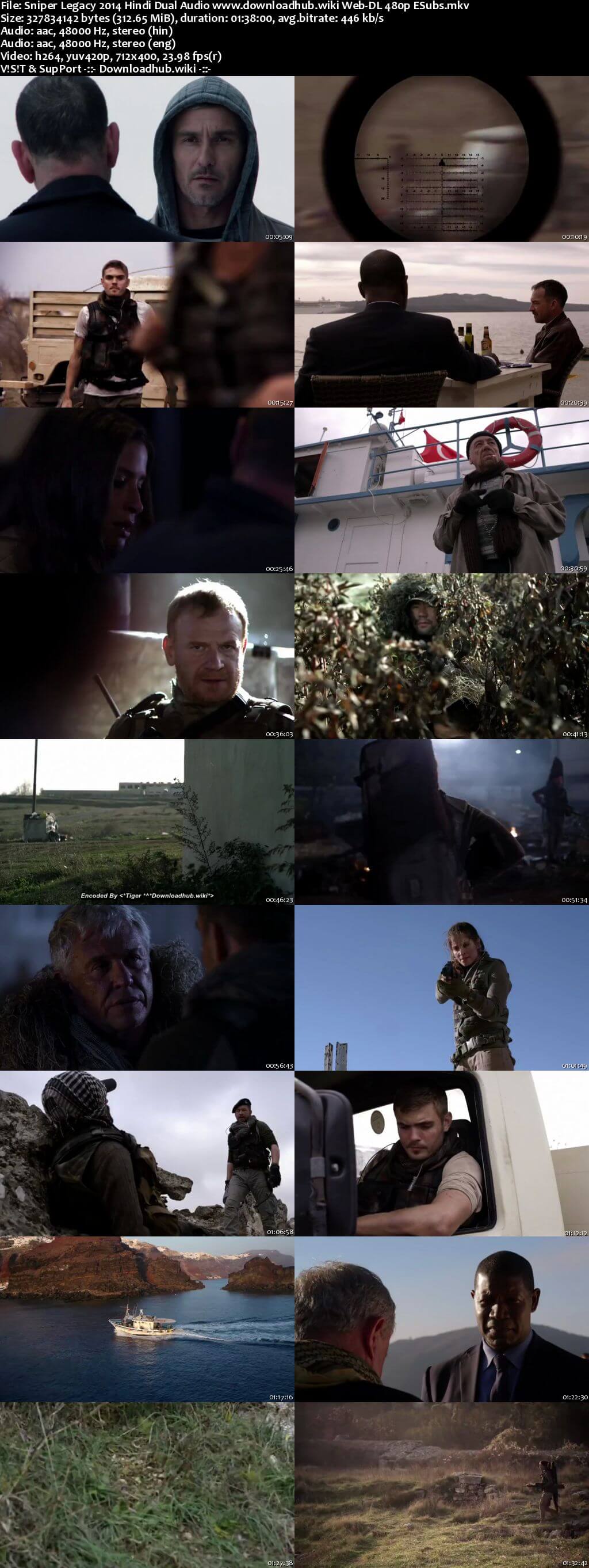Sniper Legacy 2014 Hindi Dual Audio 300MB Web-DL 480p ESubs Sniper Legacy 2014 Hindi Dual Audio 300MB Web-DL 480p ESubs