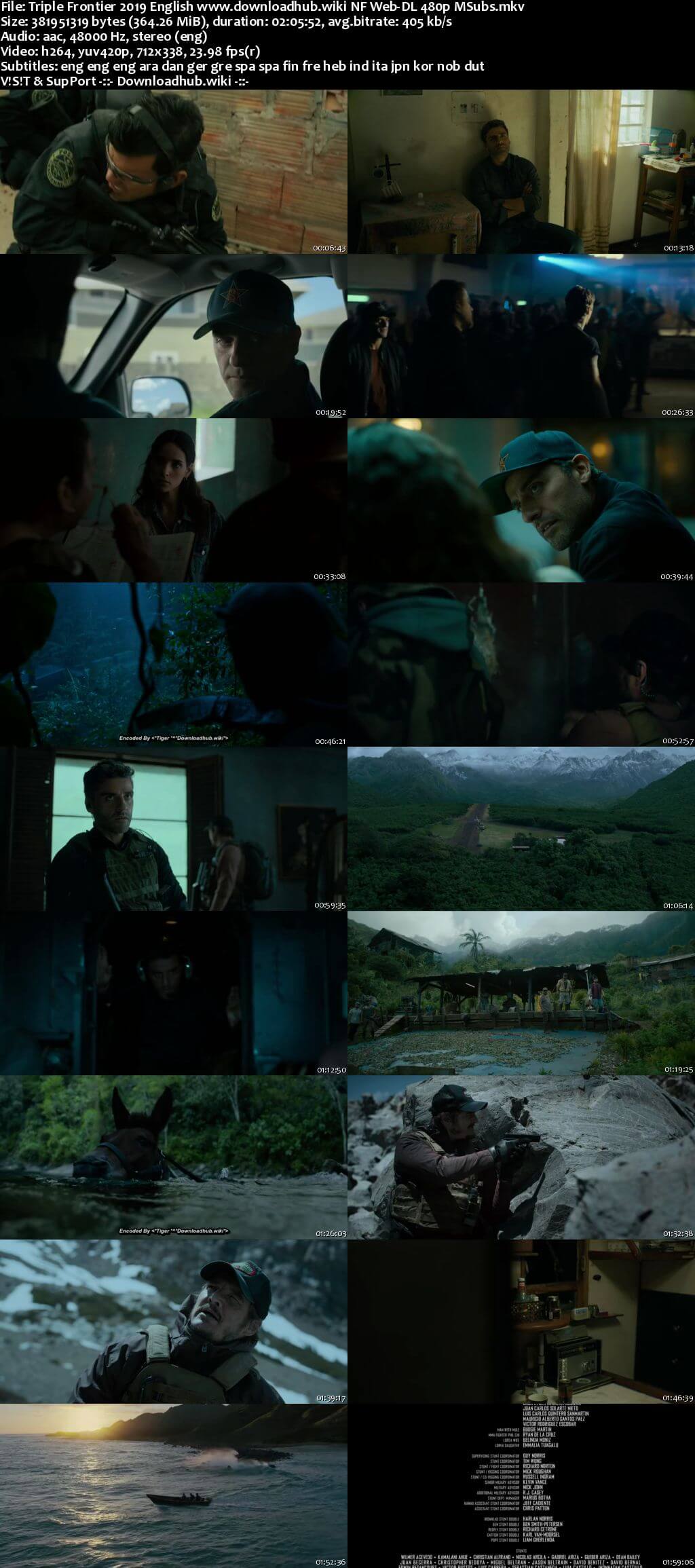 Triple Frontier 2019 English 350MB NF Web-DL 480p MSubs