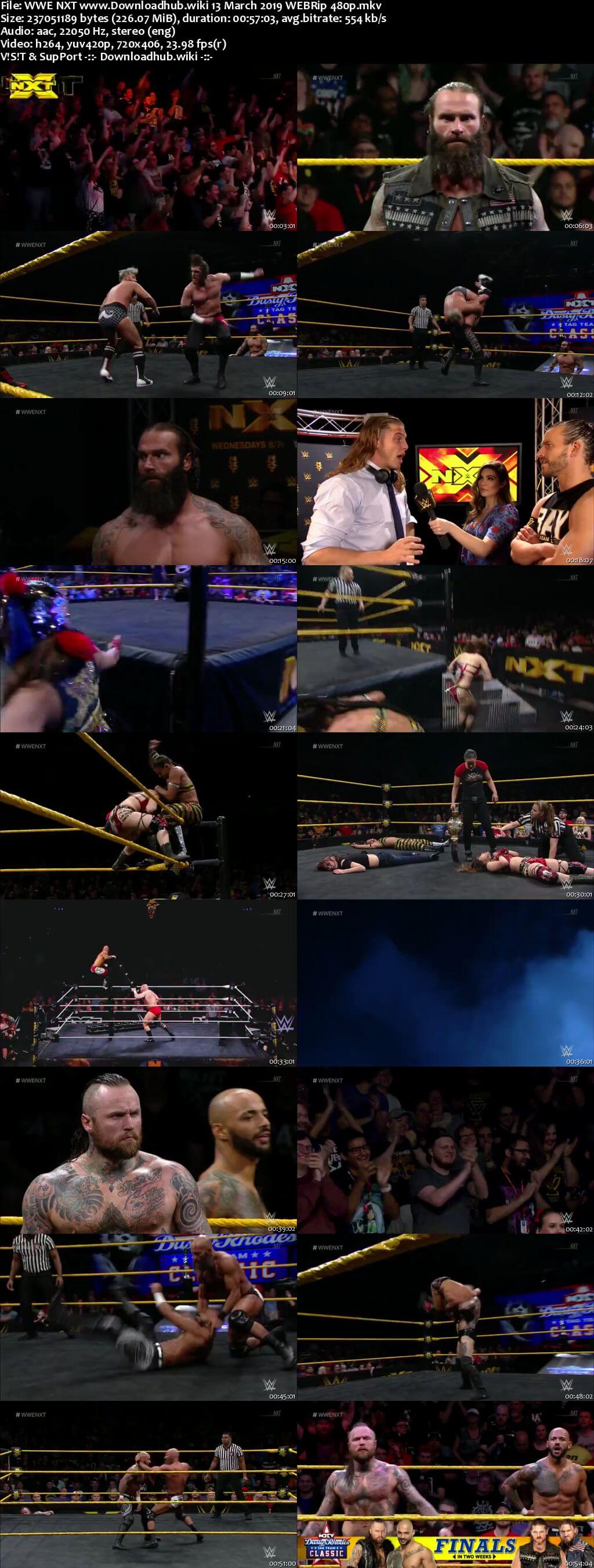 WWE NXT 13th March 2019 200MB HDTV 480p