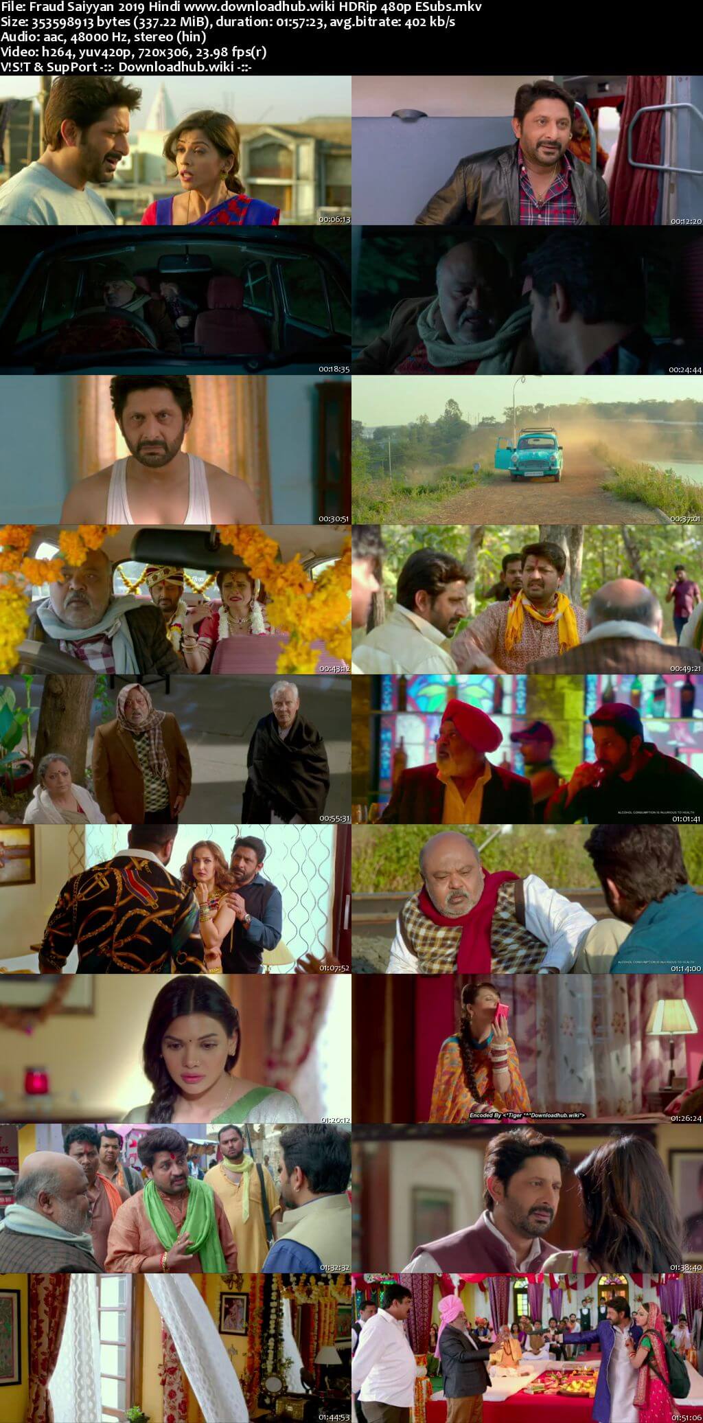 Fraud Saiyyan 2019 Hindi 300MB HDRip 480p ESubs Fraud Saiyyan 2019 Hindi 300MB HDRip 480p ESubs