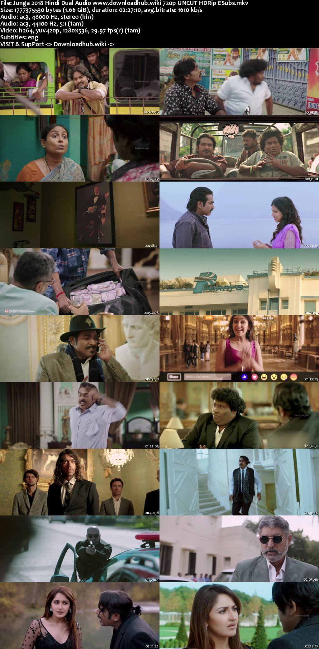 Junga 2018 Hindi Dual Audio 720p UNCUT HDRip ESubs