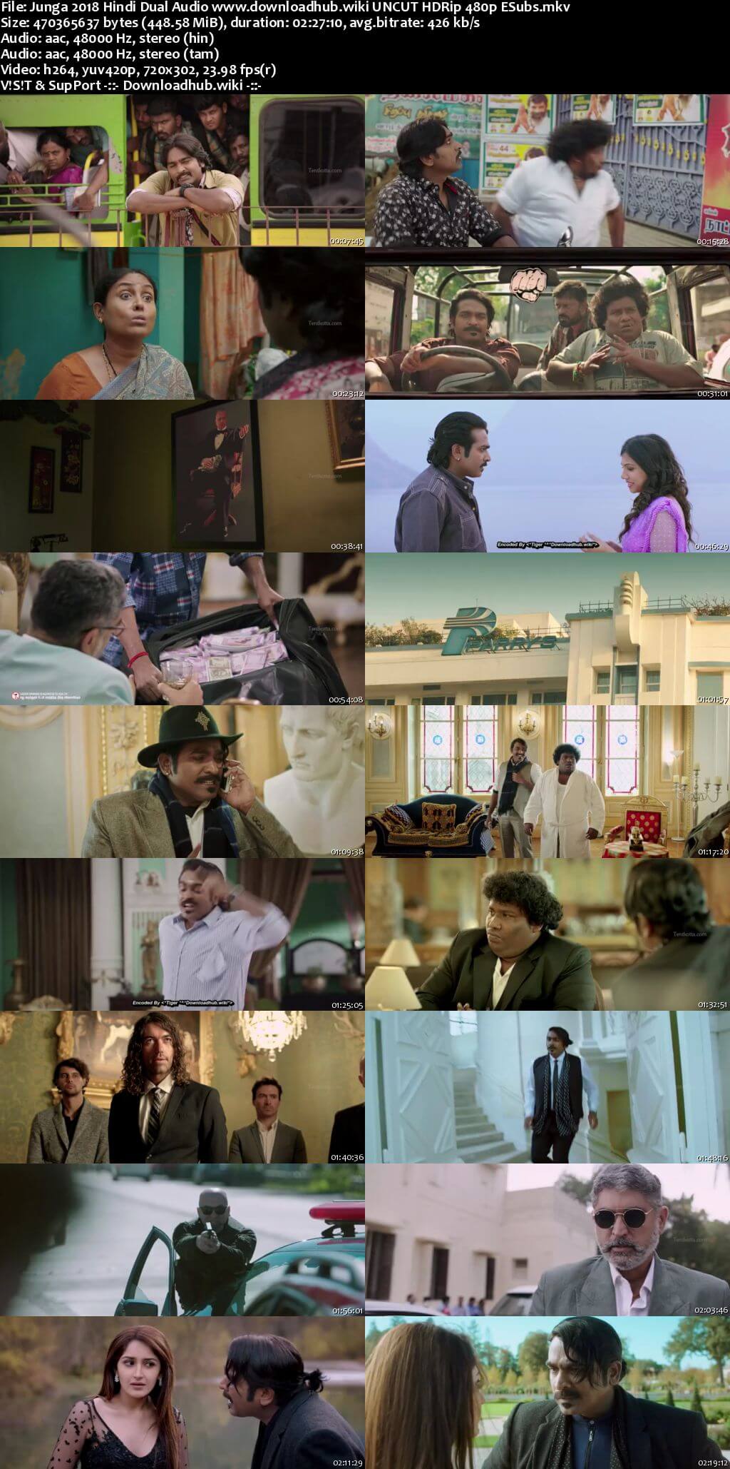Junga 2018 Hindi Dual Audio 450MB UNCUT HDRip 480p ESubs