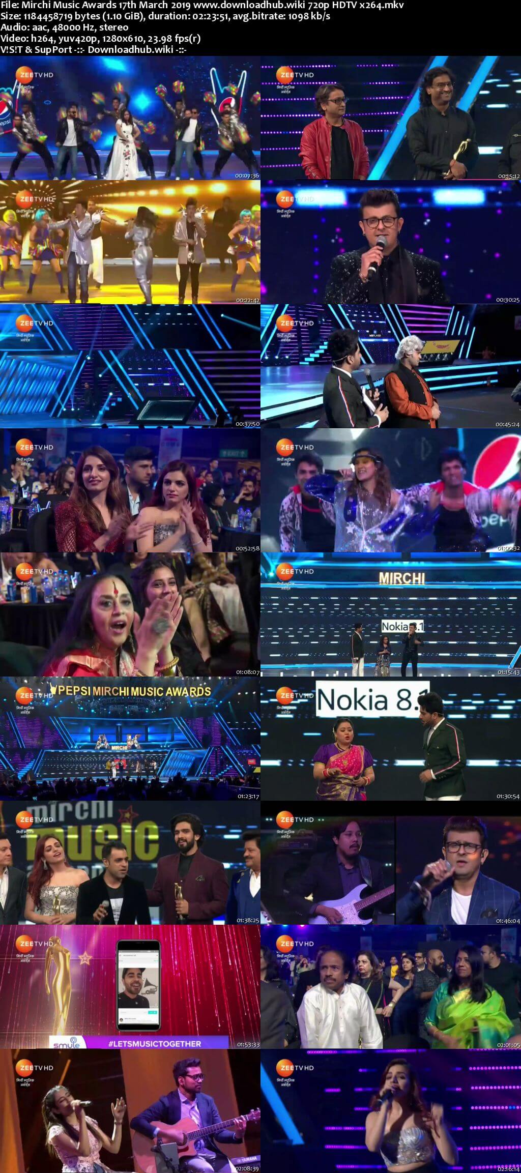 Mirchi Music Awards 17th March 2019 720p HDTV x264
