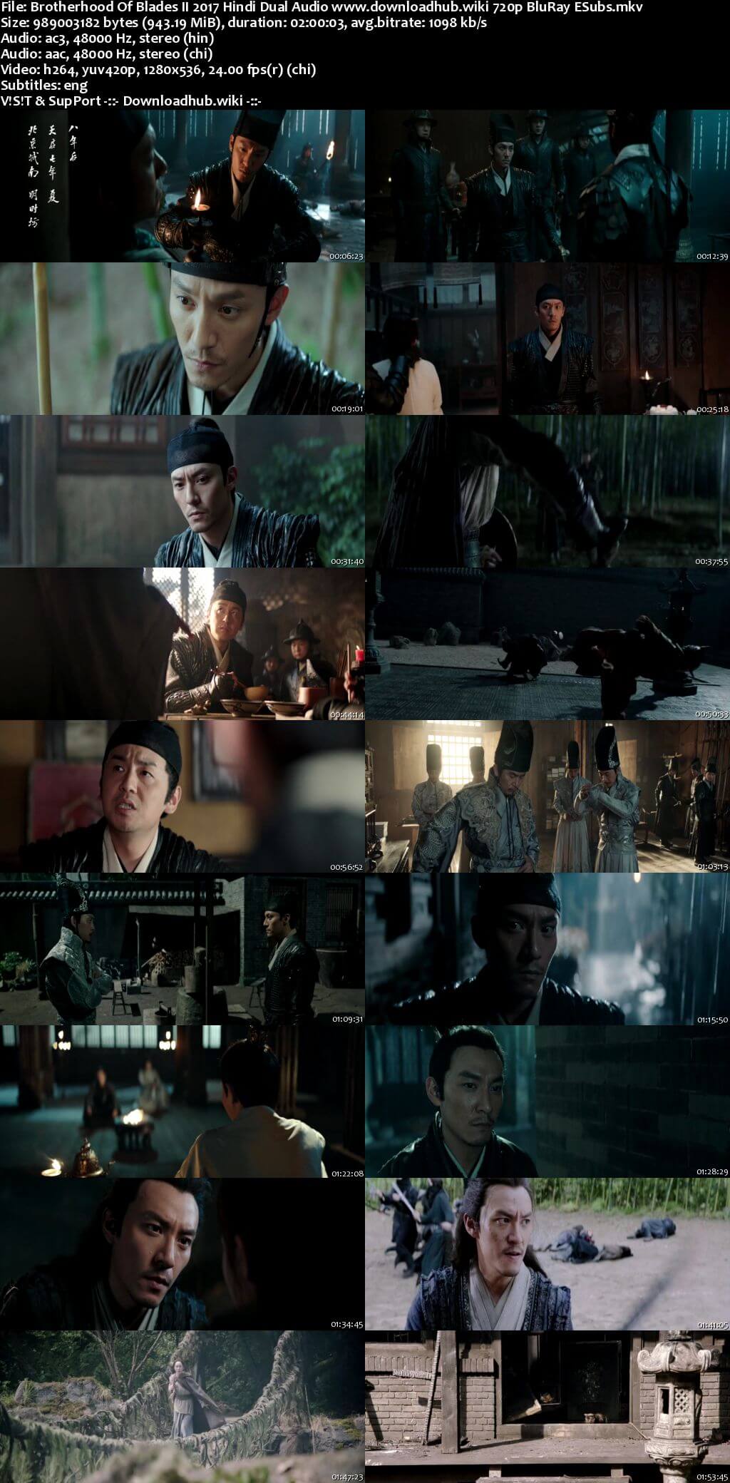 Brotherhood Of Blades II 2017 Hindi Dual Audio 720p BluRay ESubs Brotherhood Of Blades II 2017 Hindi Dual Audio 720p BluRay ESubs